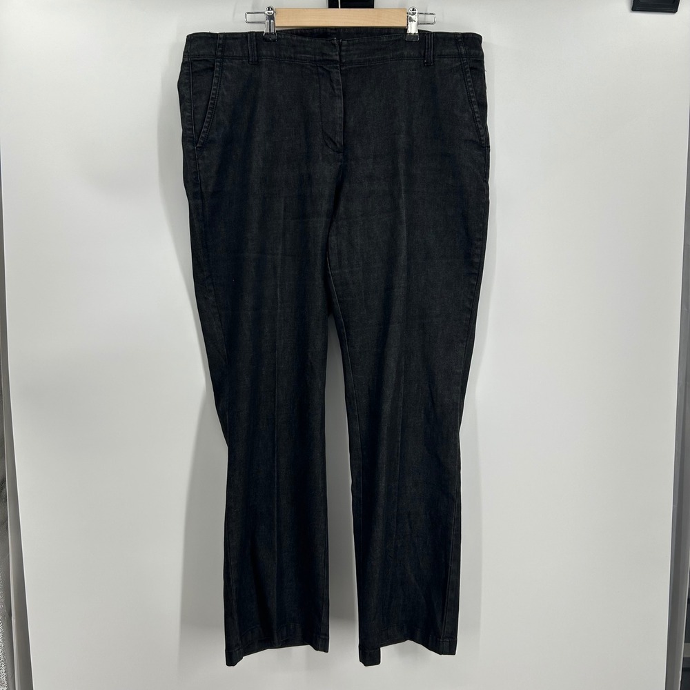 Talbots W Heritage Black Bootcut Jeans Womens Plus Size 18W Dark Wash Stretch